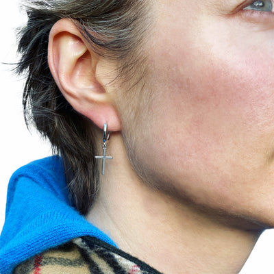 Cross Hanging Earrings