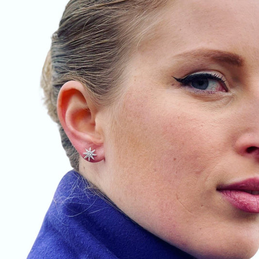 Star Sun Stud Earrings