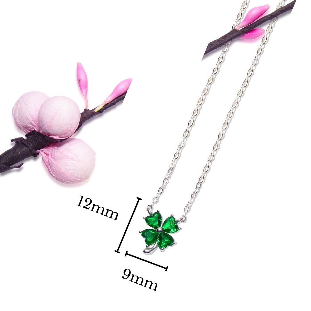 Green Celtic Clover Necklaces
