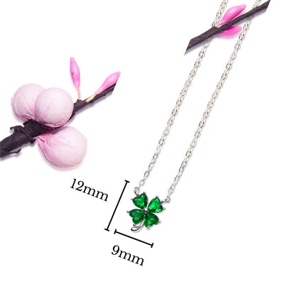 Green Celtic Clover Necklaces