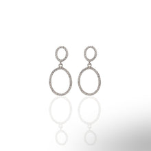 Double Oval Dangle Earrings