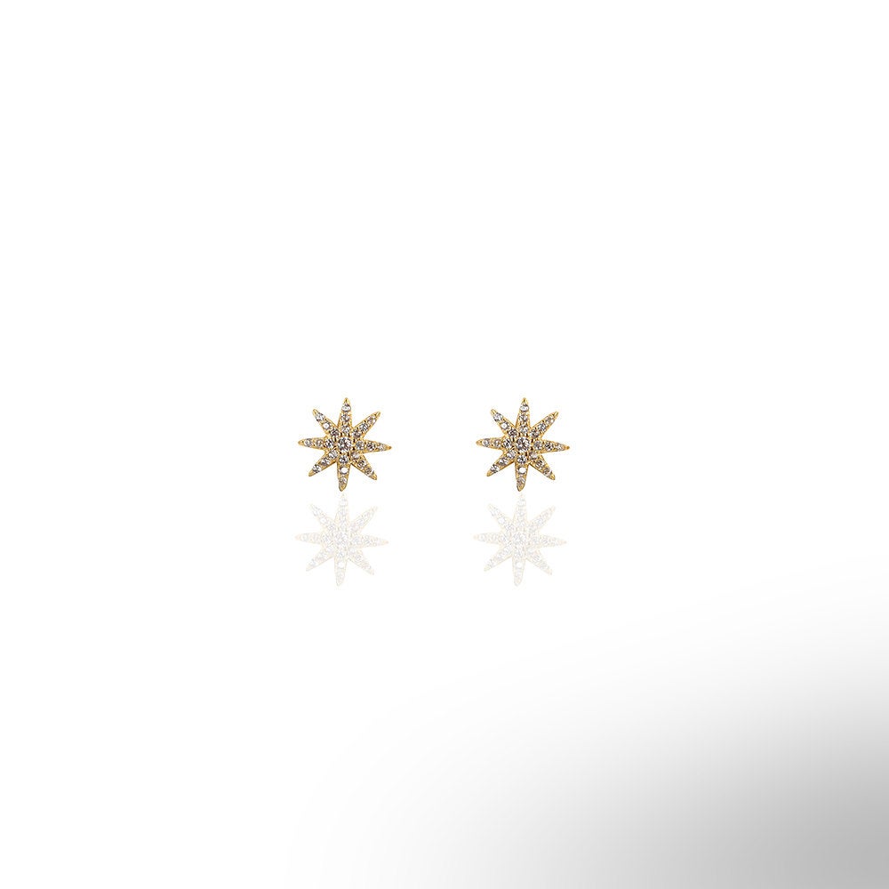 Star Sun Stud Earrings