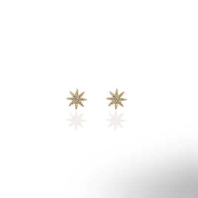 Star Sun Stud Earrings