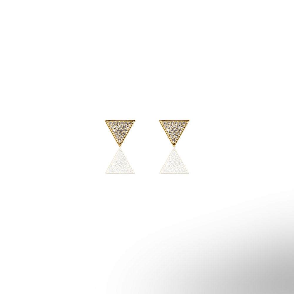 Triangle Shape Stud Earrings