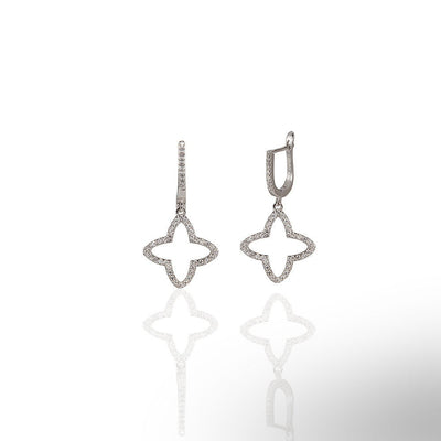 Sharp Clover Earrings