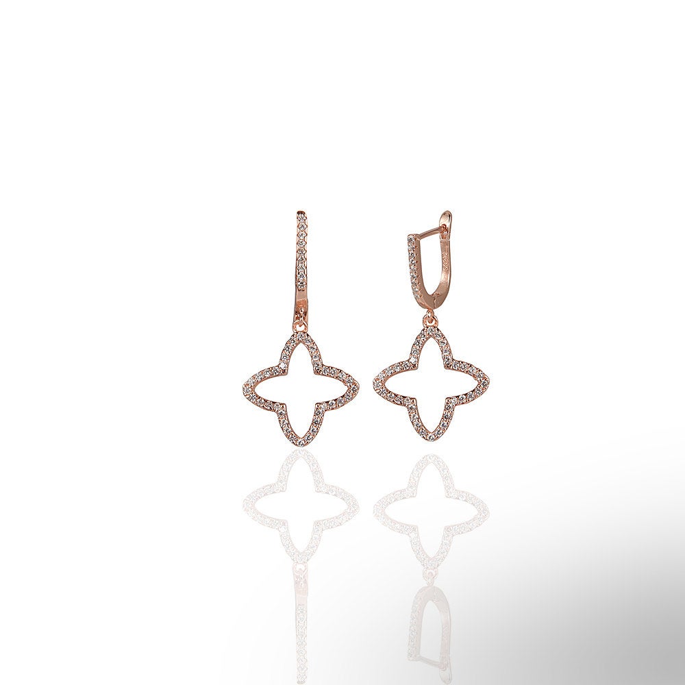 Sharp Clover Earrings