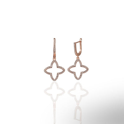 Sharp Clover Earrings