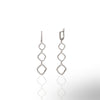 Square Triple Hanging Earrings