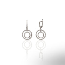 Double Eternity Circle Earrings