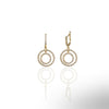 Double Eternity Circle Earrings