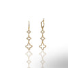 Trefoil Triple Cz Earrings