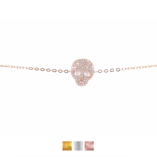 Skull Bracelet Cz